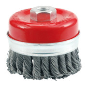 Щётка-крацовка чашка крученная с кольцом 100mm М14  6976VOREL 06976
