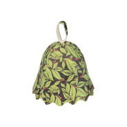 Шапка для бани и сауны "Листья" , войлок,  БАННЫЕ ШТУЧКИ 41139 