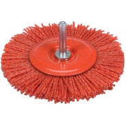 Щётка-крацовка торцевая 100мм со стержнем (нейлон)  YATO YT-47792