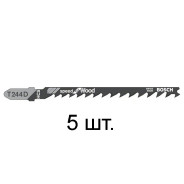 Пилка лобзиковая по дереву, T244D, 5 шт.,  BOSCH 2608630058