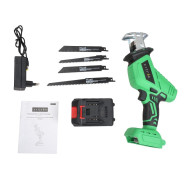 Пила сабельная аккумуляторная, 20В, 2АКБ 4,0 А/ч, ход пилки 15мм, 3000 об.мин,  ZKHS20 ...Zitrek 084-1073