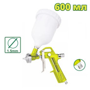 Краскораспылитель пневматический, сопло 1.5 мм, верхний бак 600мл,   ...DYLLU DTGA1504
