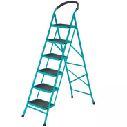 Стремянка стальная с 6-ю широкими ступенями, 12.25м, 14.75кг, ...TOTAL THLAD09061