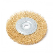 Кордщетка дисковая латунная для УШМ 100мм, в блистере  Rock FORCE RF-BWF004