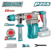 Перфоратор аккумуляторный , 20В БЕЗ АКБ, 0-930 об/мин, 0-4400 уд/мин,  4,5 Дж, SDS Plus,  ...TOTAL TRHLI20288