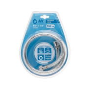 Шланг душевой PVC, 1/2" г-г 150 см, хром  AV Engineering AVSSS-117