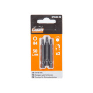 Насадка шестигранник 4mm 1/4" 50mm 3шт (H4 Hex Shank Hexagon бита под конфирмат сталь S2 магнит...GEPARD GP3400-50