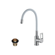 Смеситель для кухни (Lt) D35 белый  Rossinka Z35-35U-White