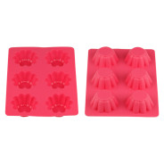 Форма для выпечки, силиконовая, прямоуг. на 6 кексов, 25.5 х 18 х 3 см, FRUIT DOVE  ...PERFECTO LINEA 20-107229