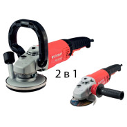 Шлифователь по бетону 1400Вт, 125х22мм, 9600 об/мин, вес 2.8 кг  Фиолент ИДФР298135006-07К1