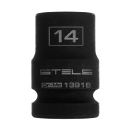 Головка ударная шестигранная, 14 mm, 1/2", CrMo  Stels 13918
