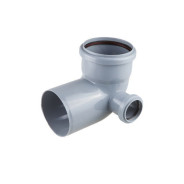 Колено для внутренней канализации 110/50х87 правый   РосТурПласт 36680