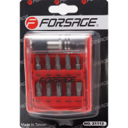 Набор бит 1/4", 11 пр, PH, PZ, SL с битодержателем  Forsage F-21112