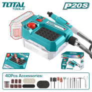 Гравер аккумуляторный, 20В, БЕЗ АКБ, 33000 об.мин, цанга 3,2 мм,   ...TOTAL TMGLI2001