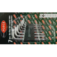 Набор ключей TORX 7пр. Т10Н-Т40Н с отверстием  Rock FORCE RF-5071T