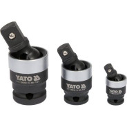 Головки-карданы ударные 1/4", 3/8", 1/2" CrMo   YATO YT-10642