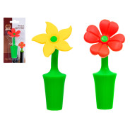 Пробка для бутылки, силиконовая ,"Цветочек", 9х4.5 см  ...MARMITON 17210