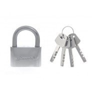 Замок навесной, хромированное покрытие 70 мм  Matrix 91803