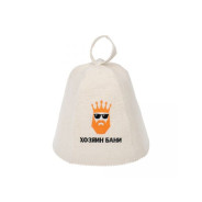 Шапка для бани и сауны с вышивкой "Хозяин бани", войлок  ...LITTLE ANGEL 41176