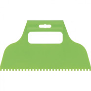 Шпатель для клея, пластмассовый, зубчатый 4х4 мм  Сибртех 86014