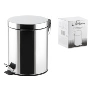 Ведро для мусора с педалью, 12 л, нержавеющая сталь  PERFECTO LINEA 22-100112
