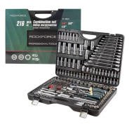 Набор инструментов 216пр.PROFI 1/4''3/8''1/2''(6гр.)(4-32мм)  Rock FORCE RF-38841(NEW)