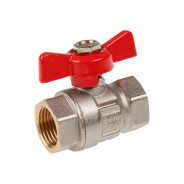 Кран шаровый 1/2" внутренняя-внутренняя резьба бабочка PN40  ...AV Engineering AVE092012