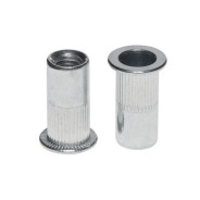 Заклепка резьбовая М5 цилиндрический бортик, белый цинк (50 шт в зип-локе)  ...STARFIX SMZ1-48527-50