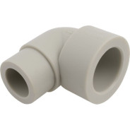 Колено ПП вн.-нар. 25х90 сер.  FV Plast AA204025000