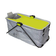 Ванна складная переносная (размер:120х53х50см;цвет:серый/желтый)   ... FOLD26/1