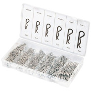 Набор шплинтов, S головки, с фиксацией, 150 предм.  Сибртех 47605