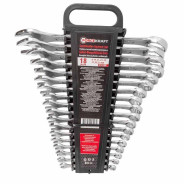 Набор ключей комбинированных 18 пр (8-19,21,22,24,27,30,32мм), в пластиковом держателе  ...FORCEKRAFT FK-5181MP