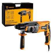 Перфоратор, 1300Вт, 3,2 Дж,  0-1300 об/мин,  0-5500 уд/мин, DEKO DKH1300WDeko 083-1062