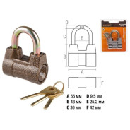Замок навесной 55 mm MASTER  STARTUL ST9091-55