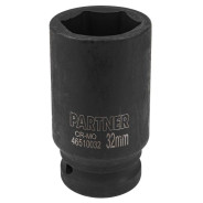 3/4" Головка ударная глубокая, 32мм (6гр)  Partner PA-46510032