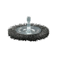 Щетка д/дрели дисковая 75 мм, толщина проволоки 0.3 мм, гофрированная, металл, 1/4"  ...MAKITA D-76495