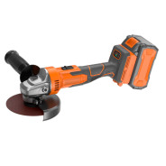 Аккумуляторная угловая шлифовальная машина, 20В, 125 мм,  8500 об.мин,  2АКБ 4,0 А/ч,   DCA1 125мм 4...MESSER 10-43-014