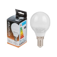 Лампа светодиодная G45 ШАР 6 Вт 170-240В E14 4000К  ЮПИТЕР JP5145-40