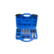 Набор для снятия шкивов генераторов:1/2" биты: М10, Т50х110мм, 10мм; биты: М8, М10, Н8, Н10, Т4...Forsage F-922G8