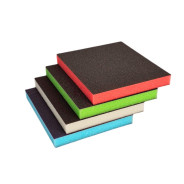 Губка двухсторонняя 120х100х12 мм P60  Гамматест GTA101T060