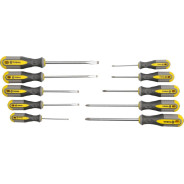 Отвёртки (набор 10шт.) CrV  VOREL 60970