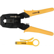 Пресс-клещи для обжима и зачистки кабеля (RJ45, RJ10, RJ11, RJ12)  ...VOREL 45504