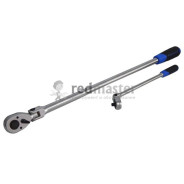 Трещотка реверсивная удлиненная шарнирная 1/4"L-300мм с резиновой ручкой (72зуб.)  ...Forsage F-802218L