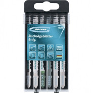 Набор полотен для электролобзика по дереву, 6шт., Profi, пластиковый кейс  ...Gross 78290