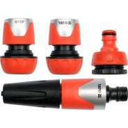 Набор поливочный 1/2";3/4";1"/12.5;19.0;25.0mm 4пр. (АВS, STOP)  YATO YT-99821