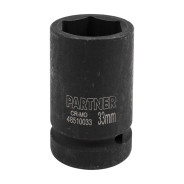 1" Головка ударная глубокая, 33мм (6гр)  Partner PA-48510033