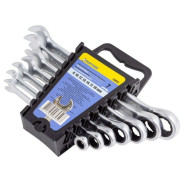 Набор ключей комбинированных трещоточных 7пр. (8,10,12,13,14,17,19мм)в пластиковом держателе  ...Partner PA-51072