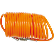 Шланг спиральный для воздуха с фитингами 5х8мм 10м (PU)  VOREL 81501