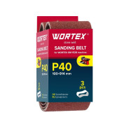 Шлифлента 100x914 мм P40 бесконечная 3 шт. для станка GM 1528  WORTEX 1325973