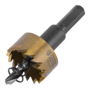 Коронка по металлу HSS, 26 мм, нитридтитановое покрытиеDENZEL 724105